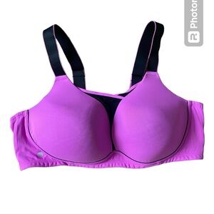 LIVI sports bra size 46D, pink and black slightly used.